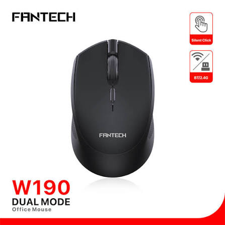 MOUSE | FANTECH | SILENT W190 | NEGRO
