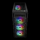 CASE GAMDIAS GAMING AURA GC2 ATX | 3X USB | AUDIO HD | 4X FAN ARGB 12CM | FRONTAL MALLA | LATERAL VIDRIO | NEGRO