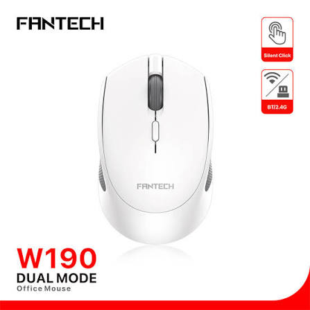 MOUSE | FANTECH GO | W190D | INALAMBRICO | BLANCO
