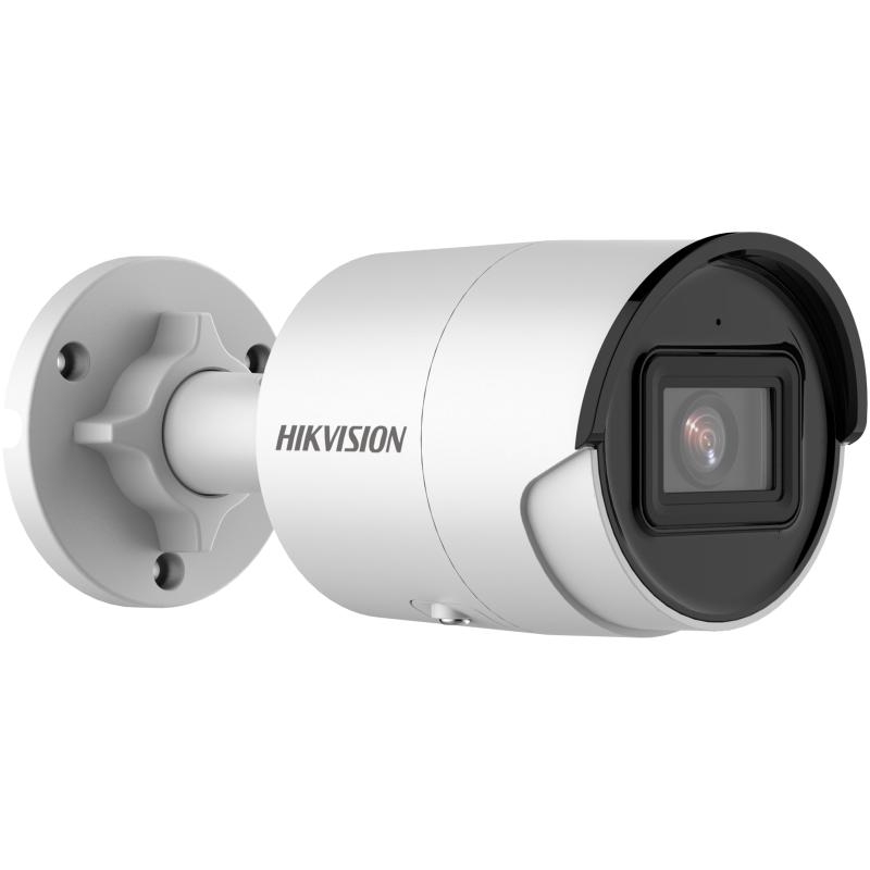 CAMARA BULLET | IP | DS-2CD2063G2-IU | (2.8MM) | 6 MP | 2.8 MM | H.265+ | WDR 120 DB | IP67 | POE | MICROFONO | ACUSENSE | DARKFIG