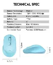 MOUSE | FANTECH GO | W606 | INALAMBRICO | AZUL