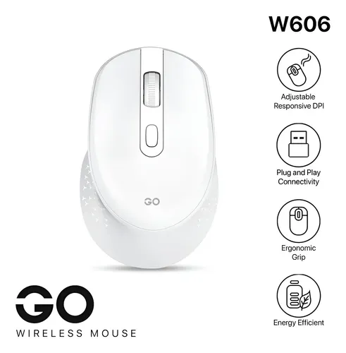 MOUSE | FANTECH GO | W606 | INALAMBRICO | BLANCOMOUSE | FANTECH GO | W606 | INALAMBRICO | BLANCO
