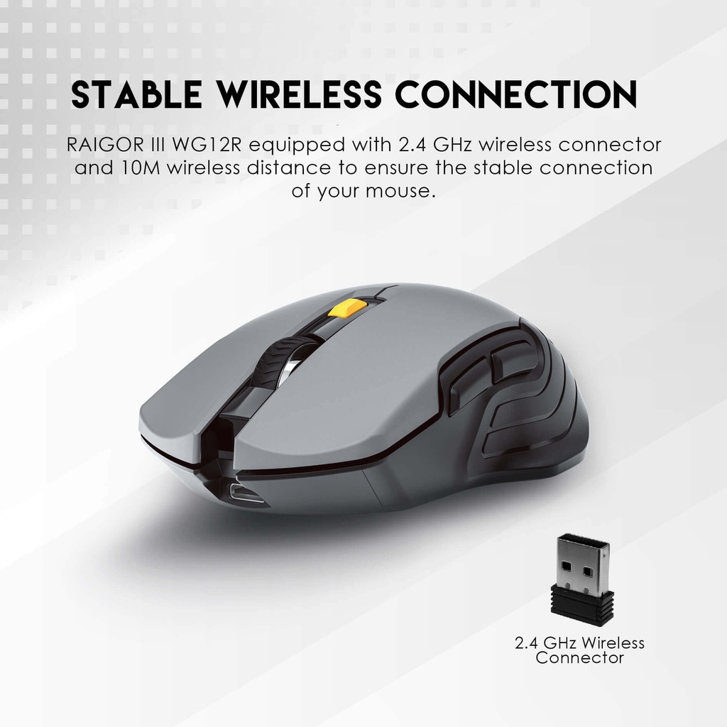 MOUSE | FANTECH | RAIGOR III | WG12R | GAMING | GRIS