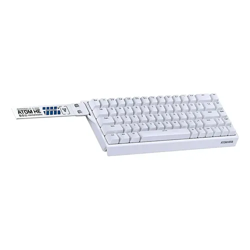 TECLADO | FANTECH | ATOM | HE68 | MK811 | CABLEADO | BLANCO | SWITCH MAGENITICO ESMERALDA