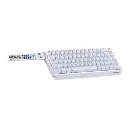 TECLADO | FANTECH | ATOM | HE68 | MK811 | CABLEADO | BLANCO | SWITCH MAGENITICO ESMERALDA