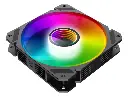 FANCOOLER VENTILADOR GAMEMAX FN-12RAINBOW-C9 | LED ARGB | 1200RPM | 12CM | NEGRO | FN-12RAINBOW-C9