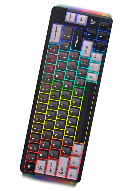 TECLADO | FANTECH | ATOM | PRO66 | MK919 | INALAMBRICO | NEGRO | SWITCH BLUE