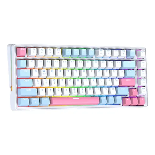TECLADO | FANTECH | ATOM | X63 | MK611 | CABLEADO | AME BLANCO | SW-TARO