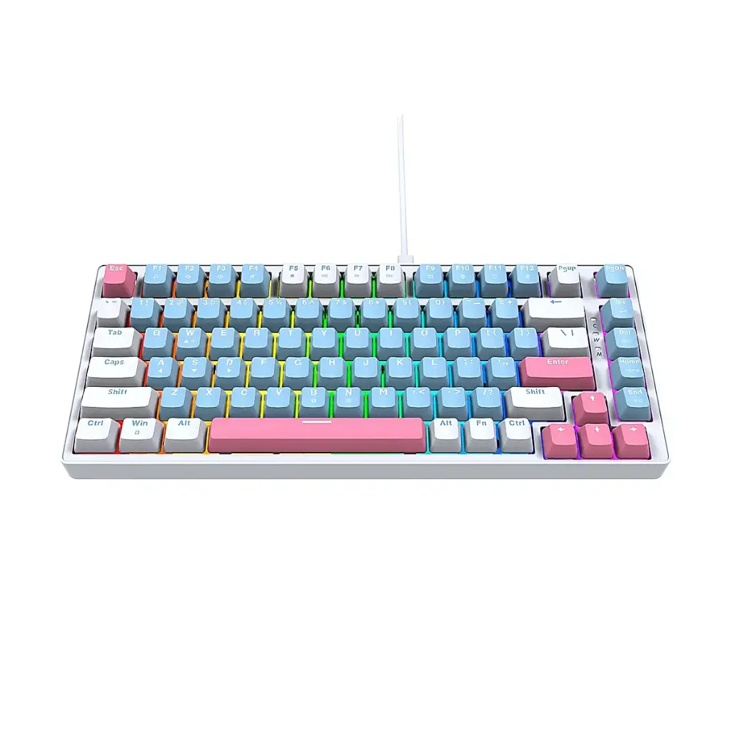 TECLADO | FANTECH | ATOM | X83 | MK612 | CABLEADO | AME BLANCO| SW-TARO