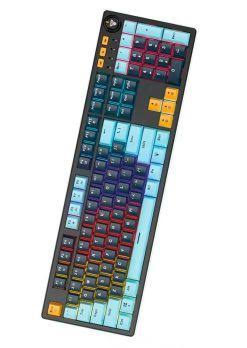 TECLADO | FANTECH | ATOM | 107S | MK893S | CABLEADO | MIZU NAVY | SW-AZUL