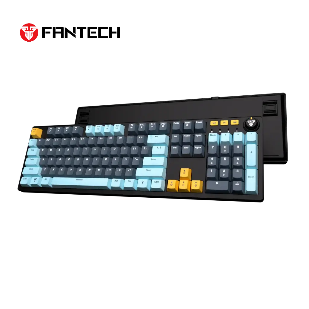 TECLADO | FANTECH | ATOM | 107S | MK893S | CABLEADO | MIZU NAVY | SW-ROJO