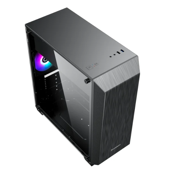 CASE GAMEMAX NOVA N5 GAMING ATX NEGRO | USB + USB 3.0 | 1 HD AUDIO | 1 FAN LED FRGB REAR | LATERAL VIDRIO