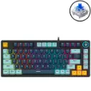 TECLADO | FANTECH | ATOM | 81 | MK875V2 | CABLEADO | AZUL SKY | SW-AZUL