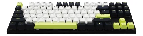 TECLADO | FANTECH | ATOM | 87S | MK877S | CABLEADO | MORI-BLANCO | SWITCH ROJO