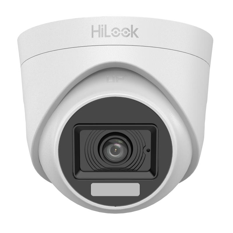 CAMARA DOMO | HILOOK | THC-T127-LPS | TURBO HD | 2MP | 1080P | LUZ DUAL | 2.8MM | 20MTS IR | EXTERIOR | IP66 | MICROFONO INTEGRADO