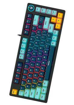 TECLADO | FANTECH | ATOM | 96 | MK890V2 | CABLEADO | AZUL | NAVY | SWITCH AZUL