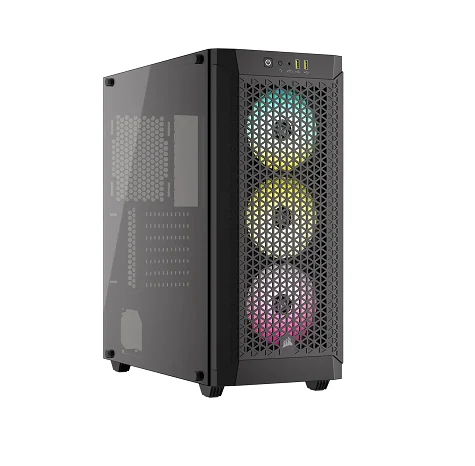 CASE GAMER CORSAIR 480T AIRFLOW MID TOWER 2X USB 3.0 | HD AUDIO | MALLA LATERAL | VIDRIO NEGRO