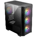 CASE GAMER MSI MAG FORCE M100A ATX | 3X USB | 1 HD AUDIO | 4X FAN 120MM | RGB | ACRILICO NEGRO