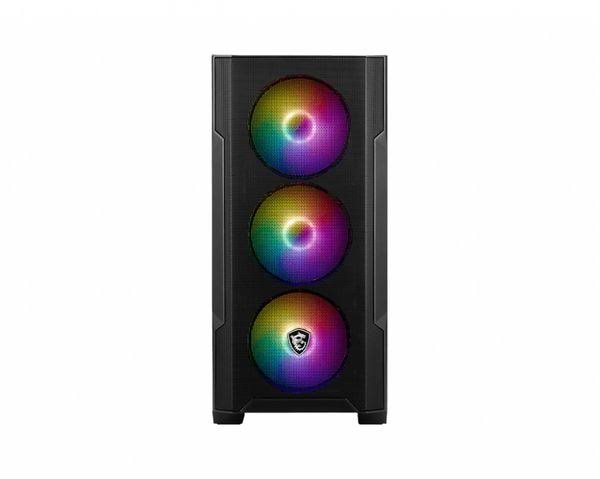 CASE GAMER MSI MAG FORCE M100A ATX | 3X USB | 1 HD AUDIO | 4X FAN 120MM | RGB | ACRILICO NEGRO