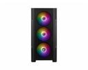 CASE GAMER MSI MAG FORCE M100A ATX | 3X USB | 1 HD AUDIO | 4X FAN 120MM | RGB | ACRILICO NEGRO
