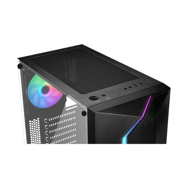 CASE GAMER MSI VAMPIRIC 100R E-ATX FULL TOWER | 3X USB | 1HD AUDIO | 2X FAN 120MM RGB | LATERAL VIDRIO TEMPLADO NEGRO