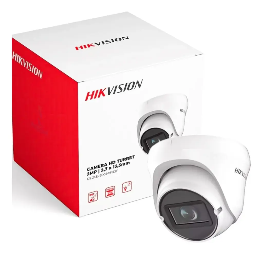CAMARA DOMO | TURBO HD | 2 MP | DS-2CE79D0T-VFIT3F | 2.7MM - 13.5 MM | 1080P | LENTE VARIFOCAL | IR 40 MTS | EXTERIOR IP67