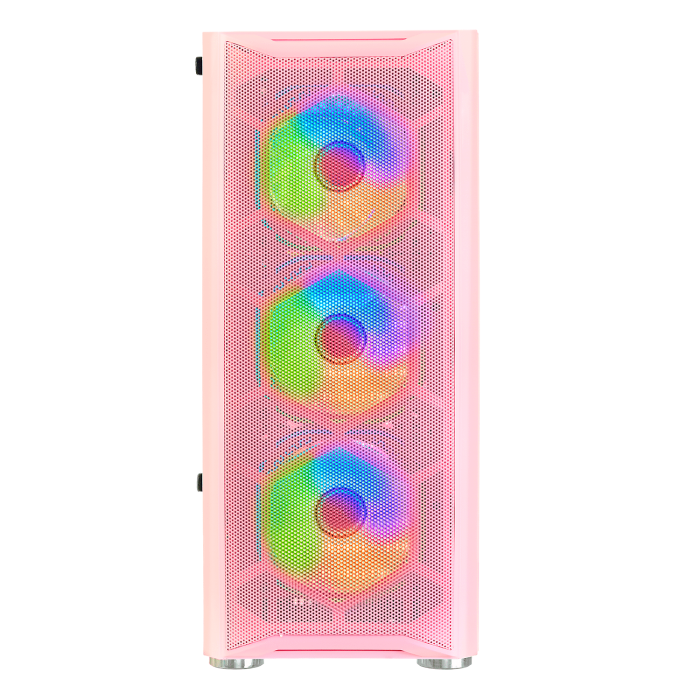 CASE GAMING ATX RJROSADO SIN FAN SIN FUENTE