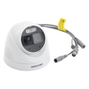 CAMARA DOMO | TURBO HD | DS-2CE72DF3T-PIRXOS | (2.8M) | 2 MP | 2.8 MM | 1080P | COLORVU + PIR 24|7 | IR 40 MTS | AUDIO | ALARMA