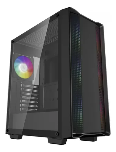 CASE GAMING DEEPCOOL CC560 ARGB V2 | ATX | USB 3.0 | USB 2.0 | HD AUDIO | 4X FAN ARGB | LATERAL VIDRIO TEMPLADO | NEGRO