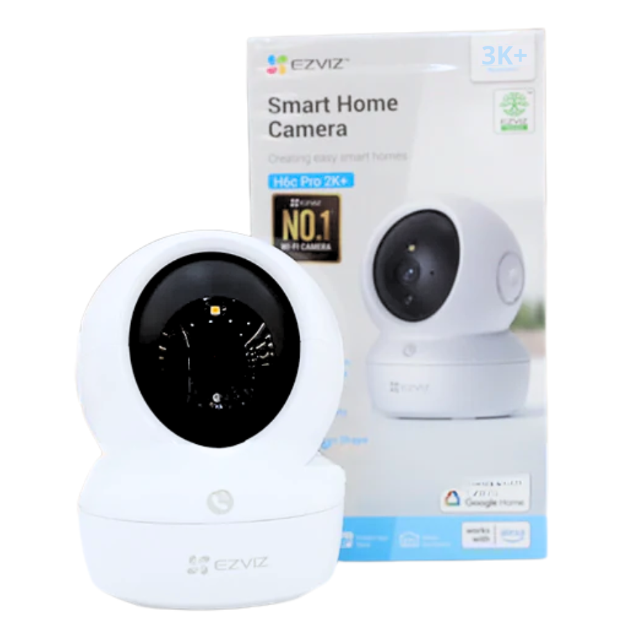 CAMARA EZVIZ | H6C PRO | 3K | 360° | AUDIO DE 2 VIAS | H.265 | DETECCION DE HUMANOS | CS-H6C-R105-1J5WF | SOPORTA HASTA 512GB | MICRO SD