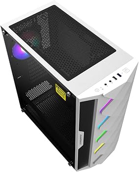 CASE GAMING GAMEMAX DIAMOND CP | ATX | USB 3.0 + 2 USB 2.0 | HD AUDIO | 4X FAN ARGB | LATERAL VIDRIO TEMPLADO | BLANCO