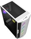 CASE GAMING GAMEMAX DIAMOND CP | ATX | USB 3.0 + 2 USB 2.0 | HD AUDIO | 4X FAN ARGB | LATERAL VIDRIO TEMPLADO | BLANCO