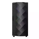 CASE GAMING GAMEMAX DIAMOND CP | ATX | USB 3.0 + 2 USB 2.0 | HD AUDIO | 4X FAN ARGB | LATERAL VIDRIO TEMPLADO | NEGRO