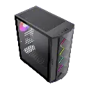 CASE GAMING GAMEMAX DIAMOND CP | ATX | USB 3.0 + 2 USB 2.0 | HD AUDIO | 4X FAN ARGB | LATERAL VIDRIO TEMPLADO | NEGRO