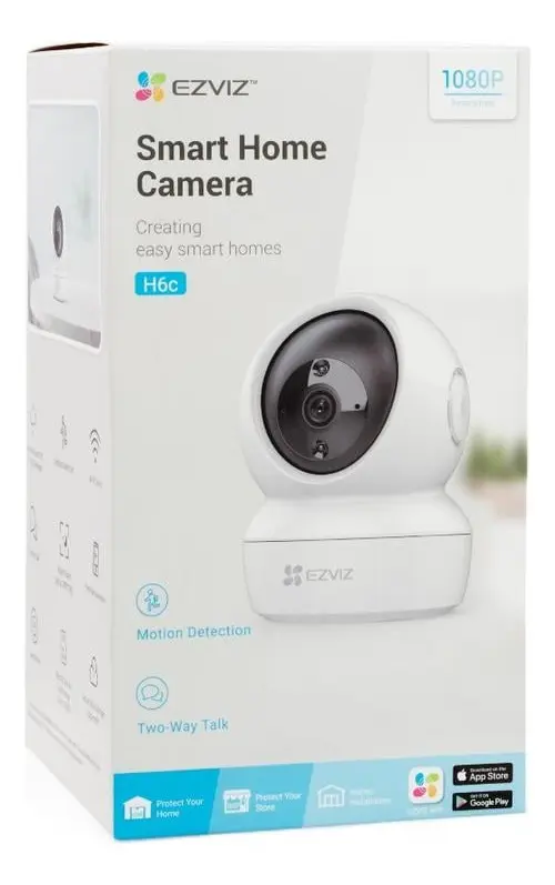 CAMARA IP | EZVIZ | 3MP | CS-H6C-R105-1L3WF | 2K | 4MM | 360º | WIFI | 2.4GHZ | VISION NOCTURNA | INDOOR | OUTDOOR