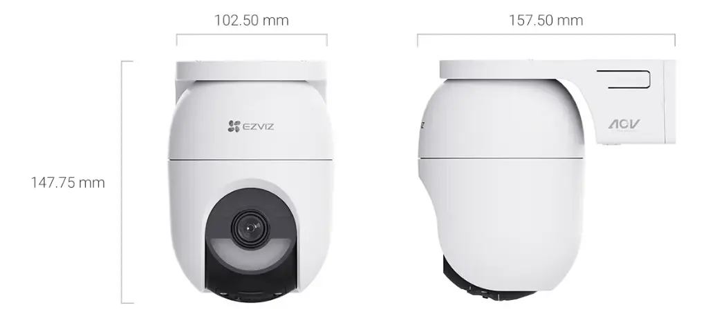 CAMARA IP | EZVIZ | CS-CB8C/SP-R100 | LITE | 4MP | 2K | 4MM | 360º | WIFI | 2.4GHZ | VISION NOCTURNA COLOR | CON PANEL SOLAR | BATERIA