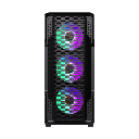 CASE GAMING GAMEMAX SIEGE | E-ATX | USB 3.0 + 2 USB 2.0 | HD AUDIO | 4X FAN ARGB | LATERAL VIDRIO TEMPLADO | NEGRO