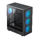 CASE GAMING GAMEMAX STORM 2 AB | ATX | USB 3.0 USB TIPO C | HD AUDIO | 6 FAN ARGB | F.MESH | VIDRIO TEMPLADO | NEGRO