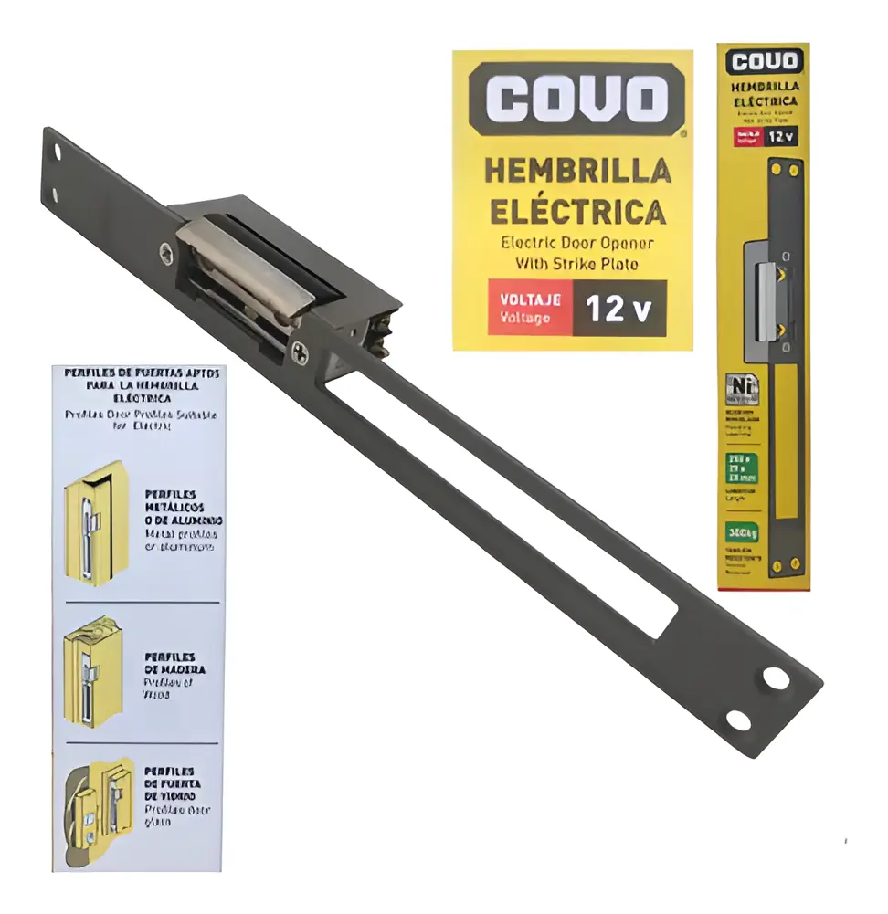 CERRADURA HEMBRILLA ELECTRICA | COVO | 12V | CV-SRT-DC12V