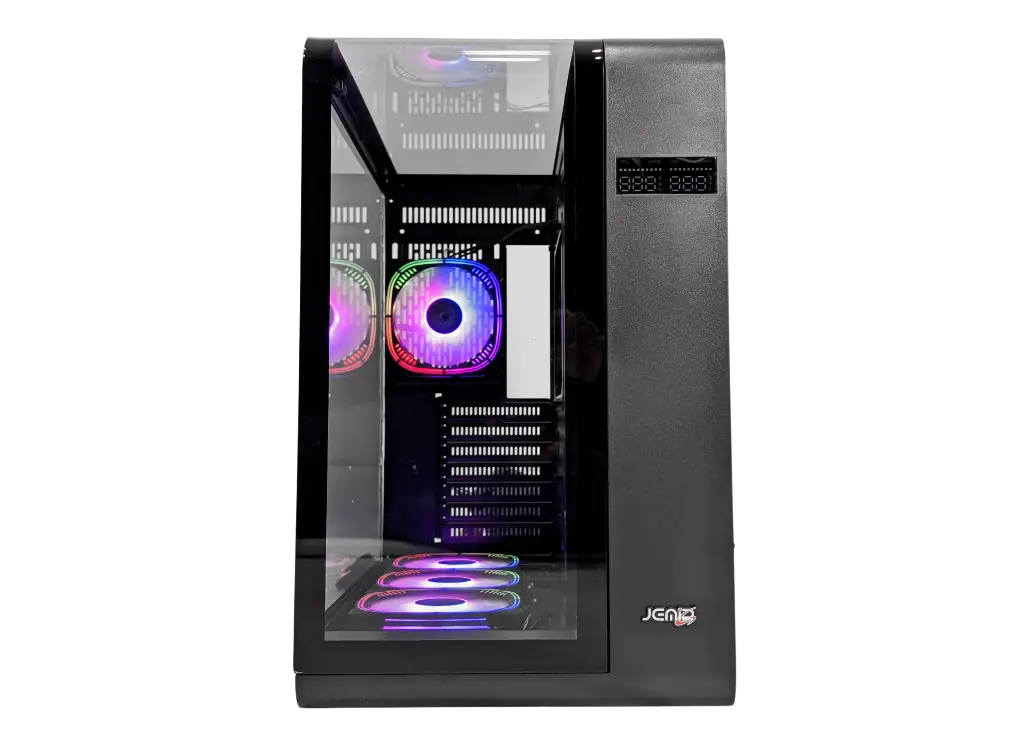 CASE JEMIP GAMING CYBORG CS24 2XUSB + USB 3.0 HD|AUDIO 3X FAN ARGB FRONTAL LATERAL ACRILICO PANTALLA