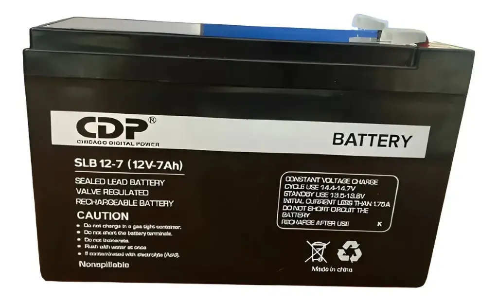 BATERIA CDP SELLADA | 12V | 7AH AMPER | SLB12-7 | ACIDO