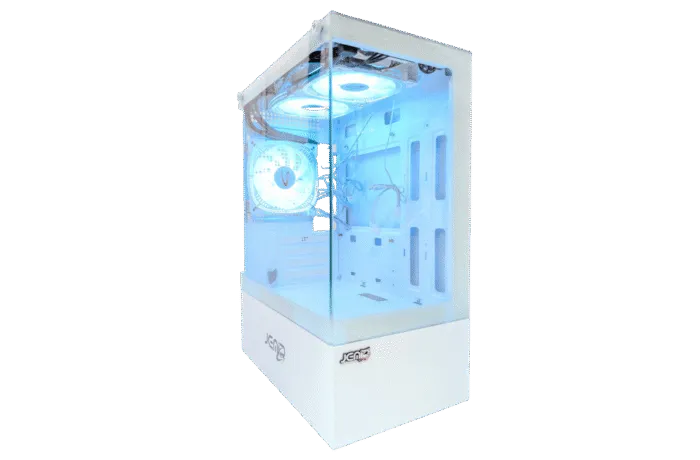 CASE JEMIP GAMING NEBULA JPB383 BLANCO MICRO-ATX | HUB + CONTROL ARGB | 3 FAN 12CM | 2 USB 3.0 | TIPO C | HD AUDIO | V