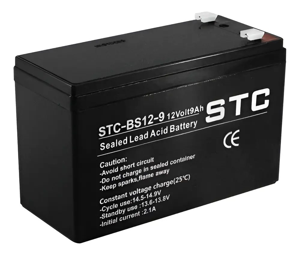 BATERIA | STC | SELLADA | 12V | 9AH | STC-BS12-9 | PARA UPS | CERCO | ALARMAS | ETC