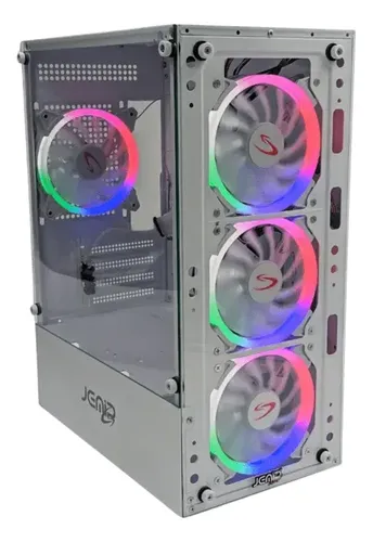 CASE JEMIP GAMING NOVA BLANCO MICRO-ATX | 4 FAN 12CM ARGB | 2 USB 3.0 | TIPO C | HD AUDIO | JPW0133-WH