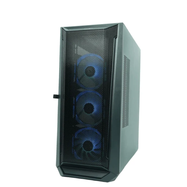 CASE JEMIP GAMING QUANTUM X NEGRO MTOWER | HUB + CONTROL ARGB | 4 FAN 12CM | 2 USB 3.0 | TIPO C | HD AUDIO | VIDRIO