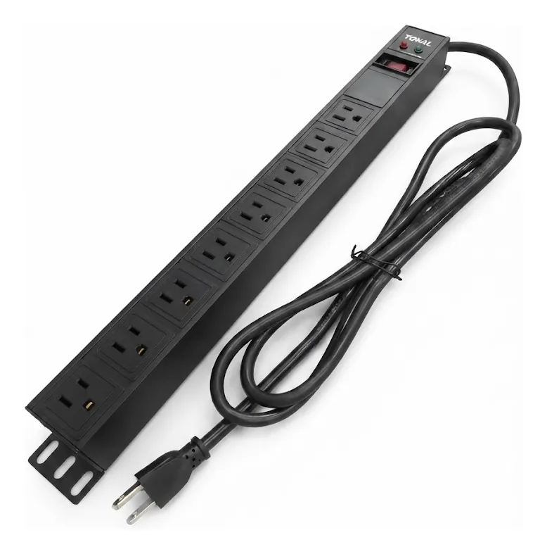 PDU | 19" | 8 TOMAS | SUPRESOR DE PICOS | RACKEABLE | TONAL