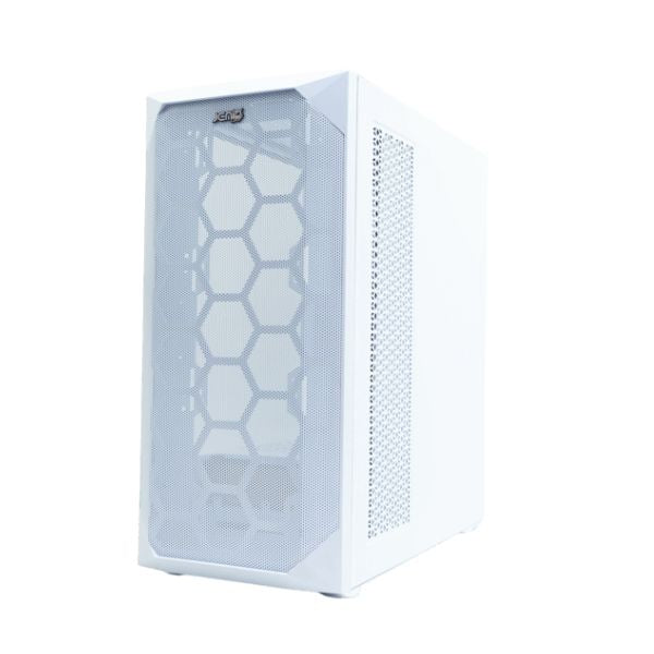 CASE JEMIP GAMING VISION JPC360 BLANCO MTOWER | 2 X USB + USB 3.0 | HD AUDIO | FRONTAL | MALLA LATERAL | VIDRIO