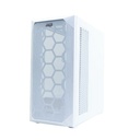 CASE JEMIP GAMING VISION JPC360 BLANCO MTOWER | 2 X USB + USB 3.0 | HD AUDIO | FRONTAL | MALLA LATERAL | VIDRIO