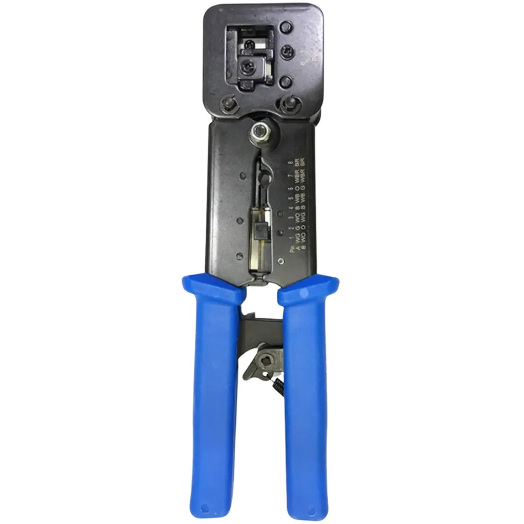 CRIMPEADORA | RJ45 / RJ11 | QNET | PASS THROUGH | PASE COMPLETO | TL-268ER