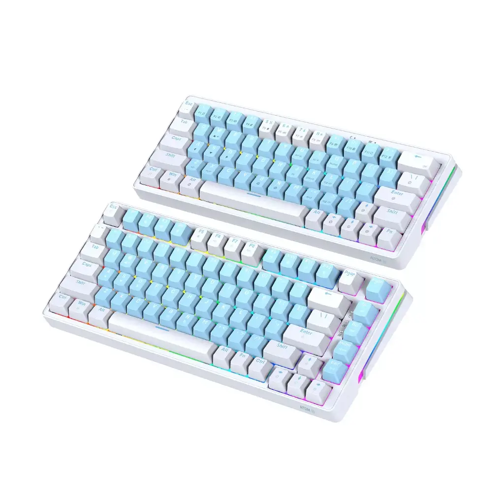 TECLADO | FANTECH | ATOM | X63 | MK611 | CABLEADO | (AME AZUL) | SW-ROSIE
